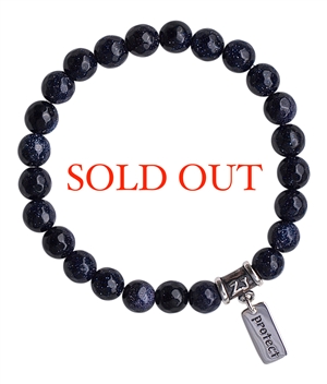 Blue Goldstone Bracelet HEAL ME - zen jewelz