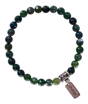 Moss Agate Bracelet FRESH START - zen jewelz