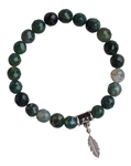 Moss Agate Bracelet WELCOME CHANGE - zen jewelz