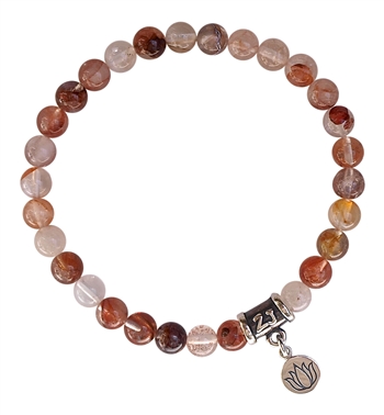 Cherry Quartz Bracelet DIVINE HAPPINESS - zen jewelz