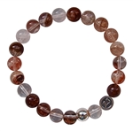 Cherry Quartz Bracelet LIVE, LOVE, LAUGH - zen jewelz