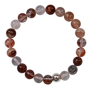 Cherry Quartz Bracelet LIVE, LOVE, LAUGH - zen jewelz