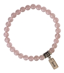 Rose Quartz Bracelet LOVE - zen jewelz