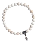 White Turquoise Bracelet SOLACE - zen jewelz