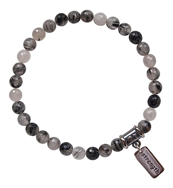 Tourmalinated Quartz Bracelet INNER STRENGTH - zen jewelz