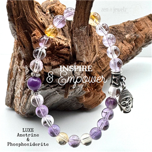 One of a Kind Bracelet AMETRINE - zen jewelz