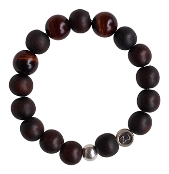 Wood Bracelets & Red Tiger Eye - zen jewelz