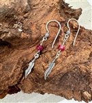 One of a kind Ruby Gemstone Earrings - zen jewelz