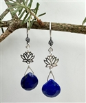 One of a kind Lapis Lazuli Gemstone Earrings - zen jewelz