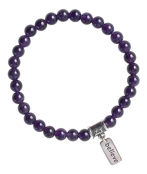 Amethyst Bracelet YOUR SOUL IS YOUR GUIDE - zen jewelz