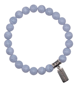 Blue Lace Agate Bracelet EXPRESS YOURSELF - zen jewelz