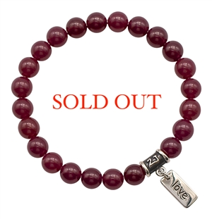 Red Corundum Ruby Bracelet INTUITIVE AWARENESS - zen jewelz