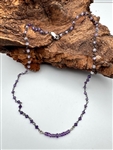 Amethyst Necklace LET IT GO - zen jewelz