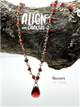 Garnet Necklace ALIGN YOUR CHAKRAS - zen jewelz