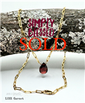 Garnet Necklace SIMPLY BLESSED - zen jewelz
