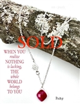 Ruby Necklace PROTECT YOUR ENERGY - zen jewelz
