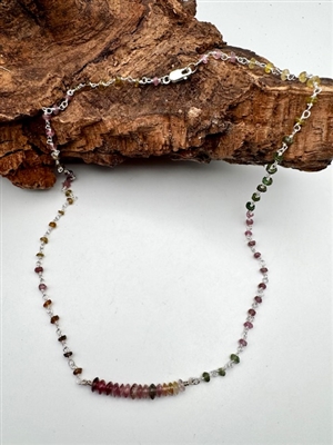 Watermelon Tourmaline Necklace DIVINE LOVE- zen jewelz