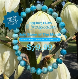 Apatite  Bracelet ENERGY FLOW - zen jewelz