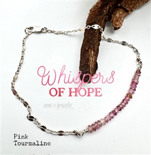 Pink Tourmaline Bracelet  - zen jewelz