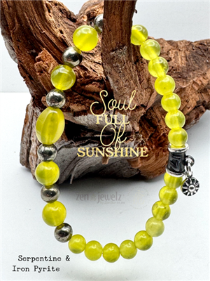 One of a kind Bracelet Serpentine - zen jewelz