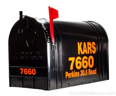 Extra Large Black Mailbox