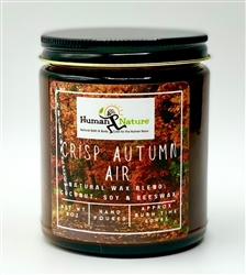 Crisp Autumn Air Coconut-Soy-Beeswax Candle Amber Jar