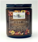 Harvest Time Coconut-Soy-Beeswax Candle Amber Jar