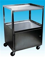 3 Shelf Stainless Steel Cabinet Cart