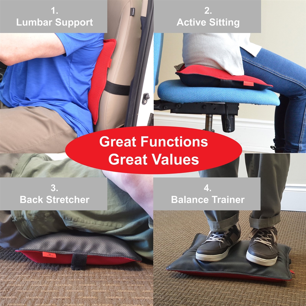 Back Vitalizer™ - Professional Lumbar Support Cushion - Buy Online – Ajuvia  / Perspectis, Inc.