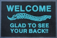 Chiropractic Glad To See Your Back Doormat