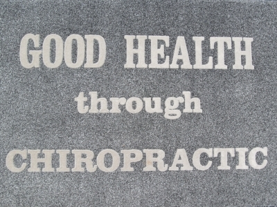 Good Health Through Chiropractic Doormat