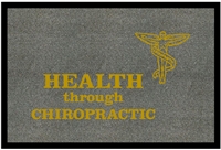 Health Through Chiropractic with Emblem Doormat