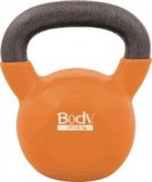 BodySport 35lb Kettlebell, Latex-Free, Orange