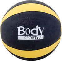 Body Sport Medicine Ball With Illustrated Exercise Guide, 8 Lbs.