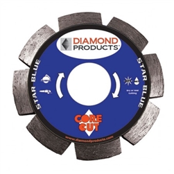 07916 5"X.250X7/8" Star Blue Segmented Tuck Point Diamond Blades 2-in-1 DT9B