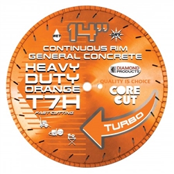 12281 4" x.080 x7/8" Heavy Duty Orange High Speed Turbo Blades