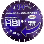 35259 20" x .140 x UNV Imperial Purple High Speed Diamond Blades