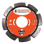 55228 4"x.250x7/8" Heavy Duty Orange Segmented Tuck Point Diamond Blades - 5 Pack