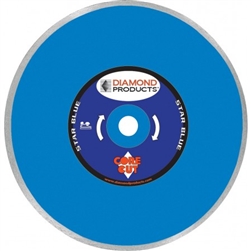 68467 9"x.060x1" Star Blue Continuous Rim Tile Diamond Blades - Dry Cut TD2B