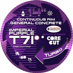 84988 14"x.125x1" Imperial Purple 5-Packs High Speed Turbo Blades T71