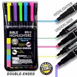 Highlighter-Zebrite Carded (Pkg-5): 045888727502