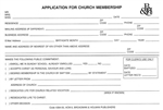 Form-Application For Church Membership: 0805480684