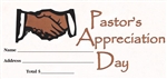 Offering Envelope-Pastor Appreciation Day (Bill-Size): 081407001869