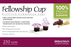 Communion-Fellowship Cup Prefilled Juice/Wafer, Box of 250: 081407011578
