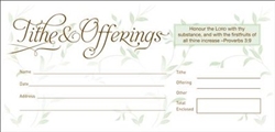 Offering Envelope-Tithes & Offerings (Proverbs 3:9): 081407013923