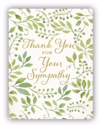 Note Card-Thank You For Your Sympathy: 081983599620