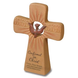 "Confirmed in Christ" Sitter Cross: 095177563724