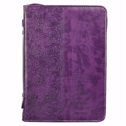 Bible Cover-Trendy Luxleather-Faith-X Large: 1220000130401