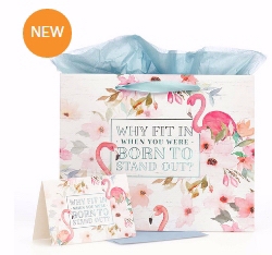Gift Bag-Why Fit In w/Card & Tissue-Large: 1220000133488
