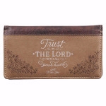 Checkbook Cover-Trust In The Lord-Brown: 1220000133952